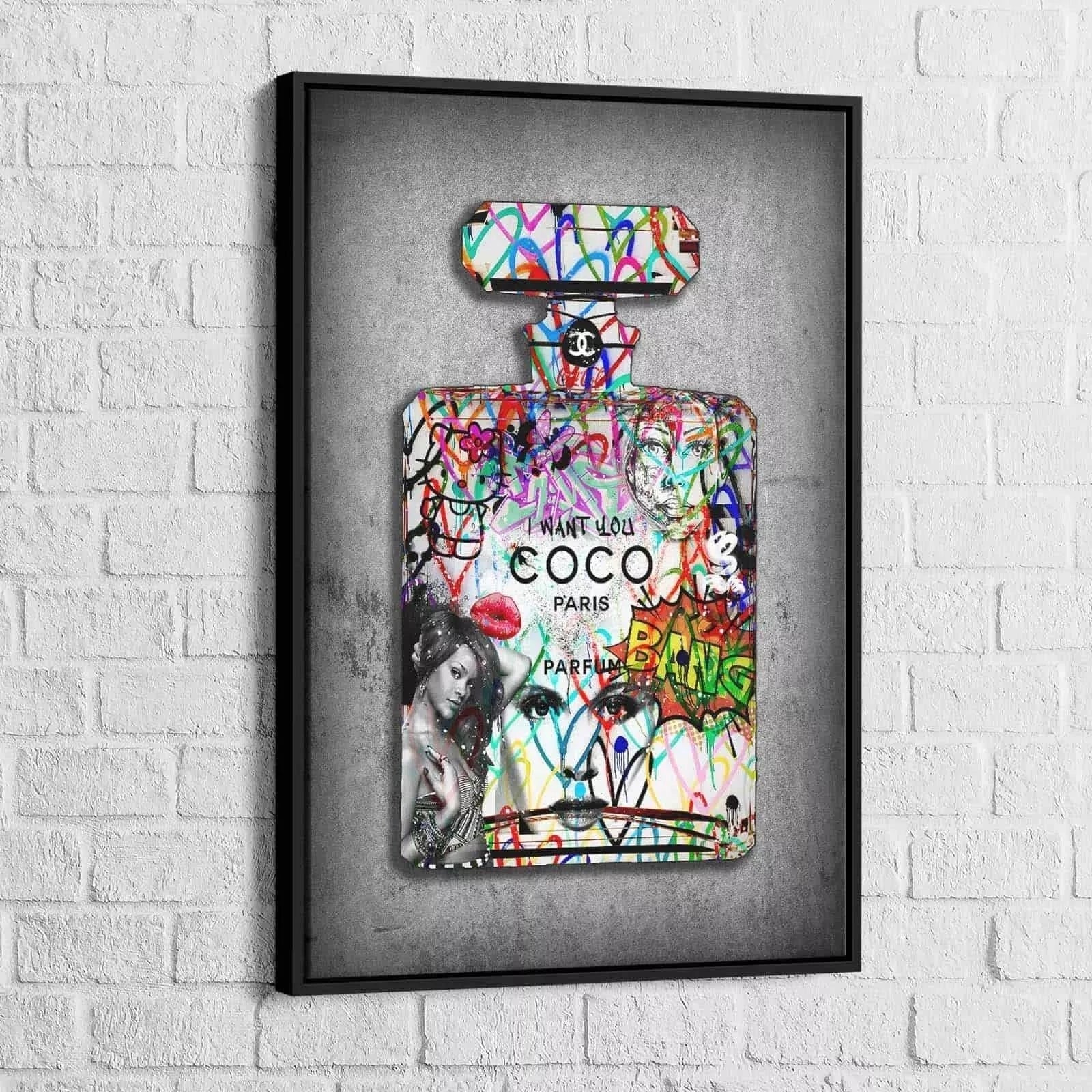 Tableau Street Art Chanel I Want You