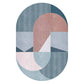 Tapis ovale moderne aux formes géométriques Sofa C