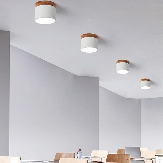 Plafonnier Cylindrique LED Nordic – Éclairage Moderne et Économique pour Couloir