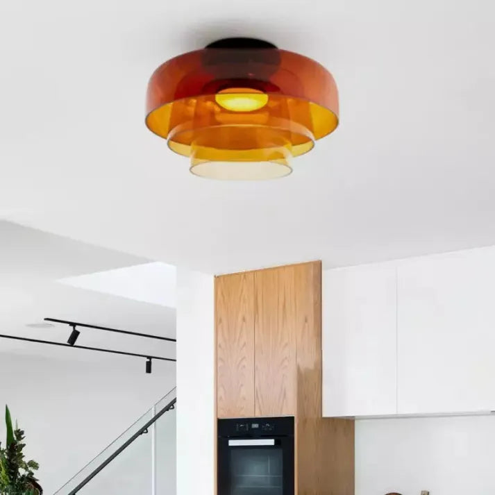LuxeGlass - Lustre Médiéval de Plafond Luxe