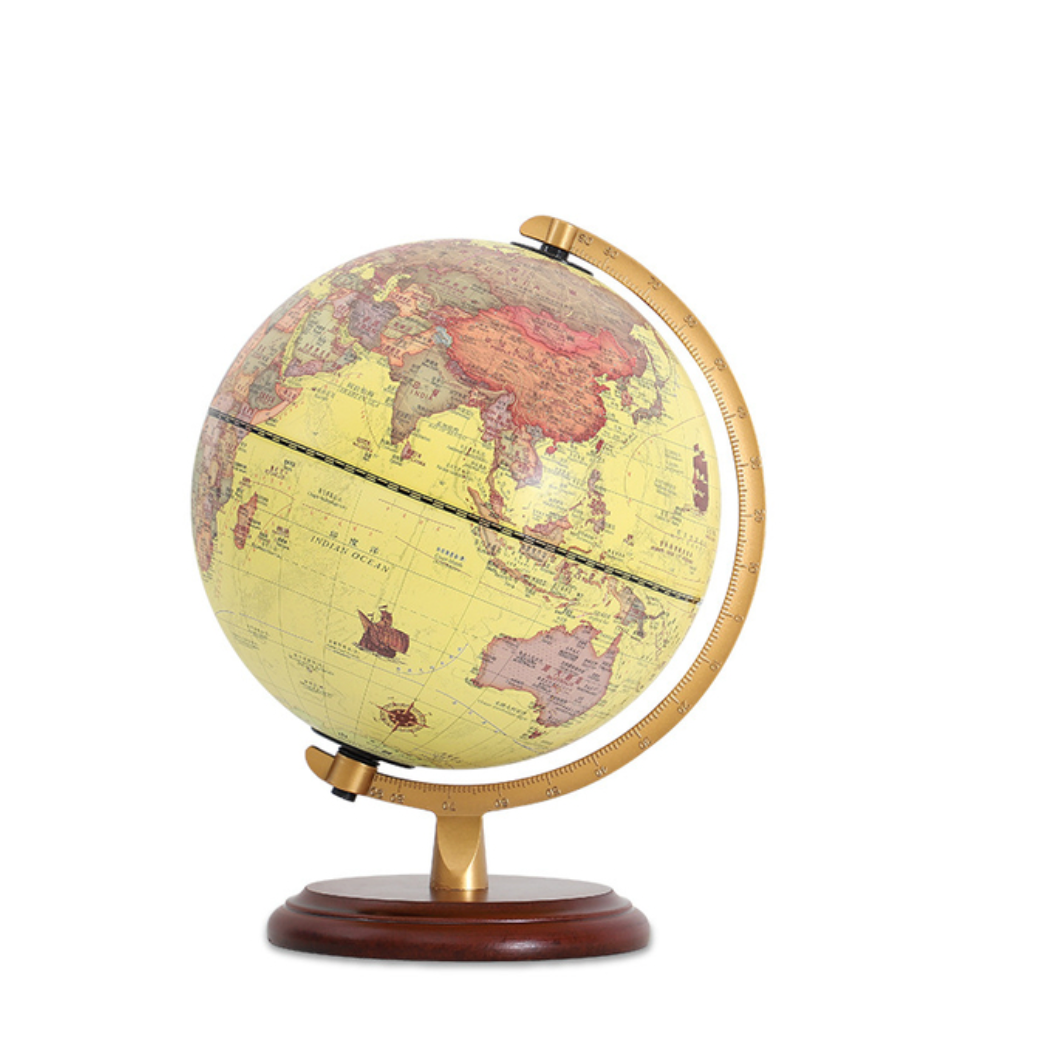 Lampe de chevet LED en globe terrestre