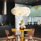 Lustre Nuage Flottant Suspension LED Design en Coton Spatial