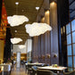 Lustre Nuage Flottant Suspension LED Design en Coton Spatial
