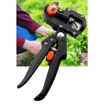 Sécateur de jardin et outil de greffage