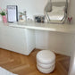 Tabouret Pouf scandinave en Peau de mouton