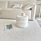 Tabouret Pouf scandinave en Peau de mouton