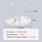 Lustre Nuage Flottant Suspension LED Design en Coton Spatial