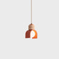 Suspension LED créative en résine minimaliste – Design orange & blanc Art Déco