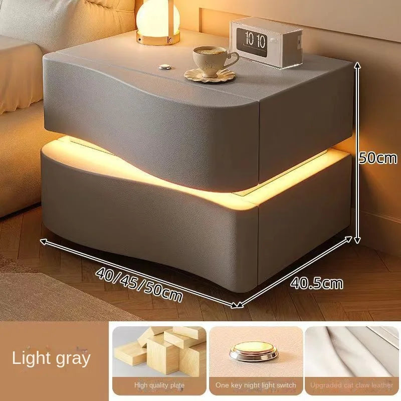 Table de chevet moderne et fonctionnelle LED