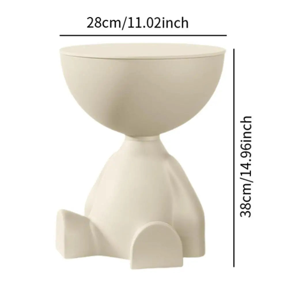 Table d’appoint créative à tête plate – Design moderne et fonctionnel
