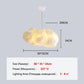Lustre Nuage Flottant Suspension LED Design en Coton Spatial