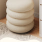 Tabouret Pouf scandinave en Peau de mouton