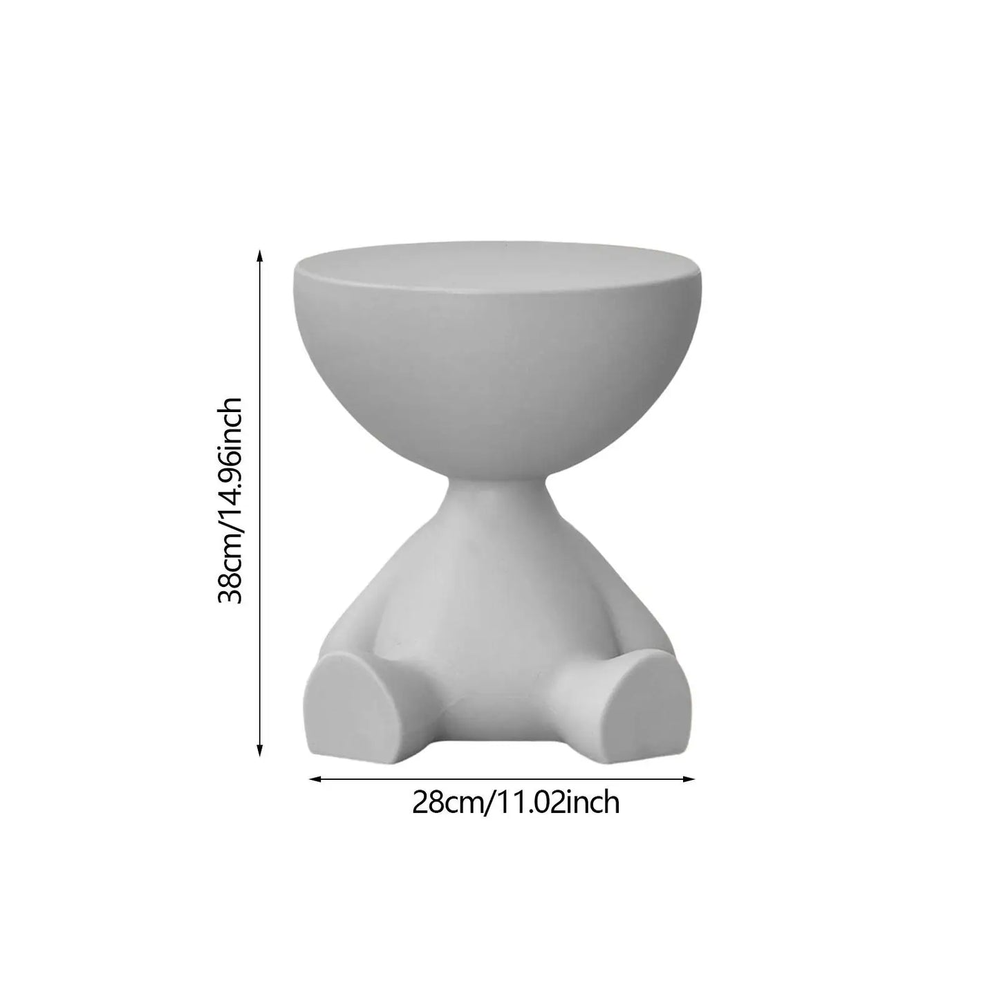 Table d’appoint créative à tête plate – Design moderne et fonctionnel