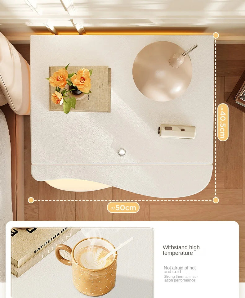 Table de chevet moderne et fonctionnelle LED