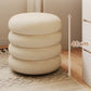 Tabouret Pouf scandinave en Peau de mouton