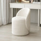 Tabouret à langer rotatit, Chaise laine bouclée pour coiffeuse