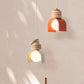 Suspension LED créative en résine minimaliste – Design orange & blanc Art Déco