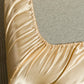 Parure de lit satinée unie – Luxe opulent pour une chambre royale