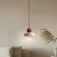 Suspension travertin Jaune, Style Wabi-Sabi