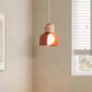 Suspension LED créative en résine minimaliste – Design orange & blanc Art Déco