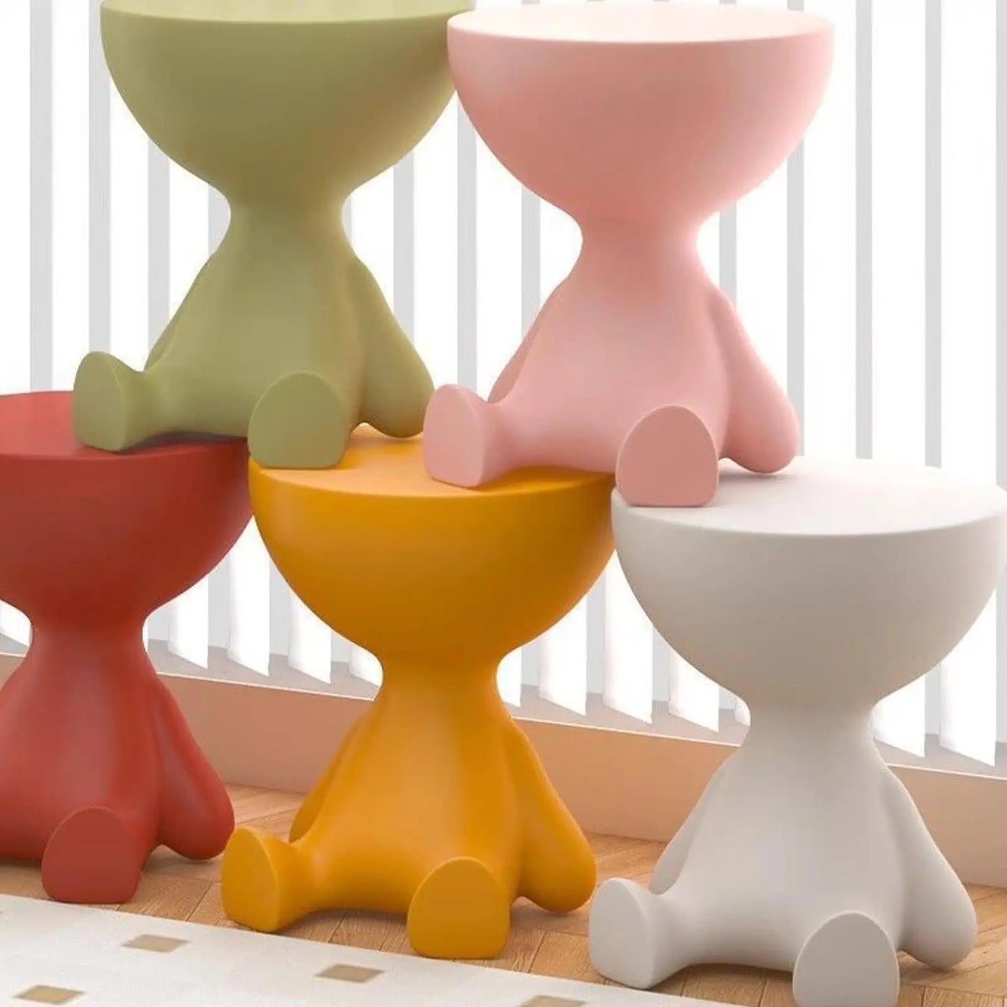 Table d’appoint créative à tête plate – Design moderne et fonctionnel