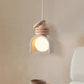 Suspension LED créative en résine minimaliste – Design orange & blanc Art Déco