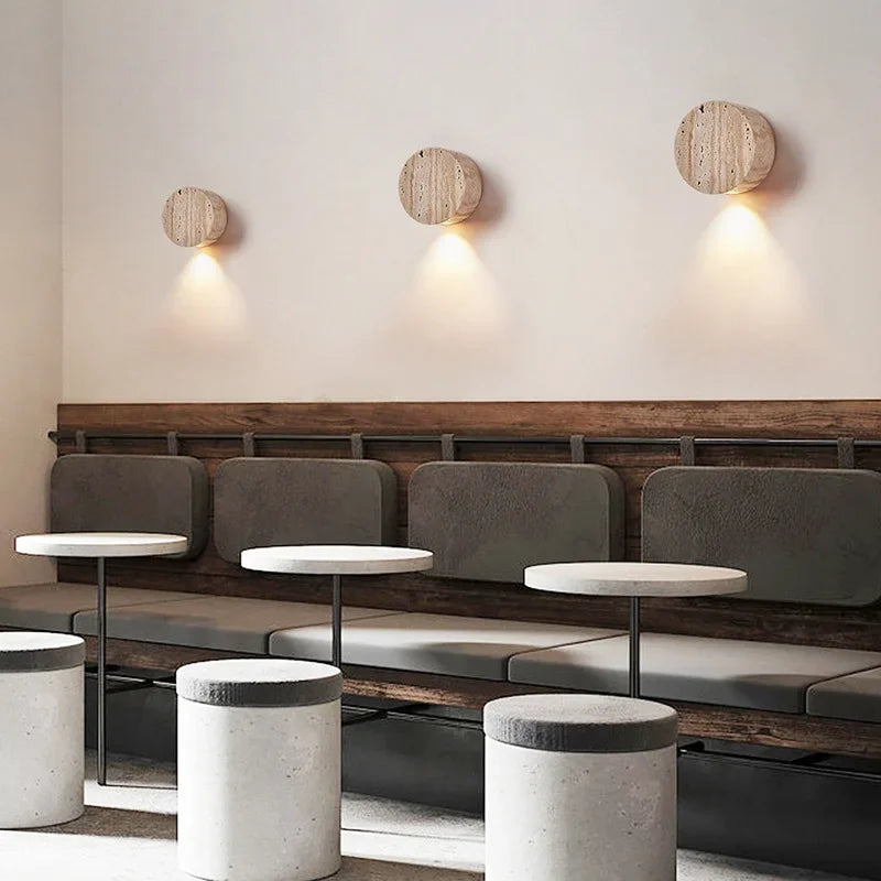 Applique murale style Wabi-Sabi en pierre naturelle – Design japonais raffiné