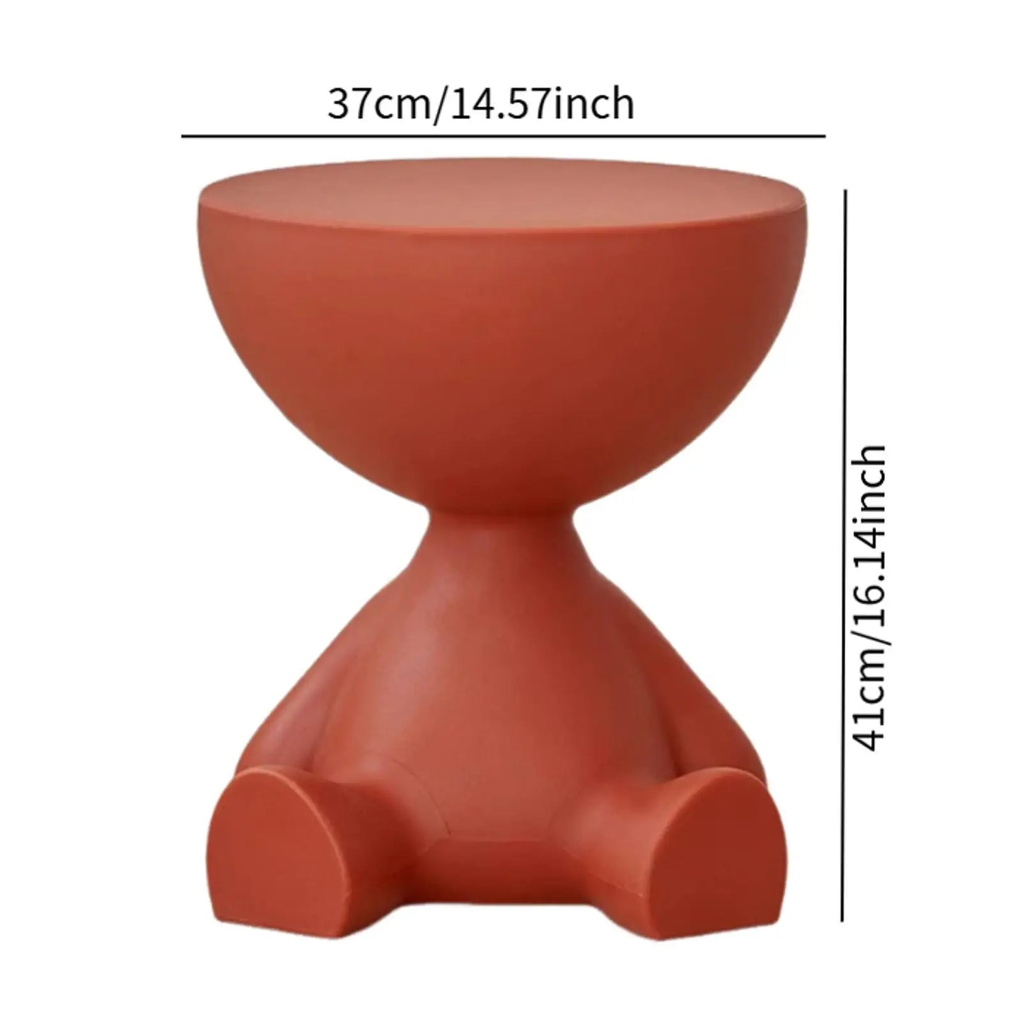 Table d’appoint créative à tête plate – Design moderne et fonctionnel