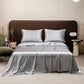 Parure de lit satinée unie – Luxe opulent pour une chambre royale