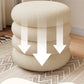 Tabouret Pouf scandinave en Peau de mouton