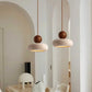 Suspension travertin Jaune, Style Wabi-Sabi