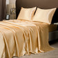 Parure de lit satinée unie – Luxe opulent pour une chambre royale