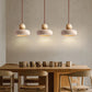 Suspension travertin Jaune, Style Wabi-Sabi
