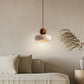 Suspension travertin Jaune, Style Wabi-Sabi