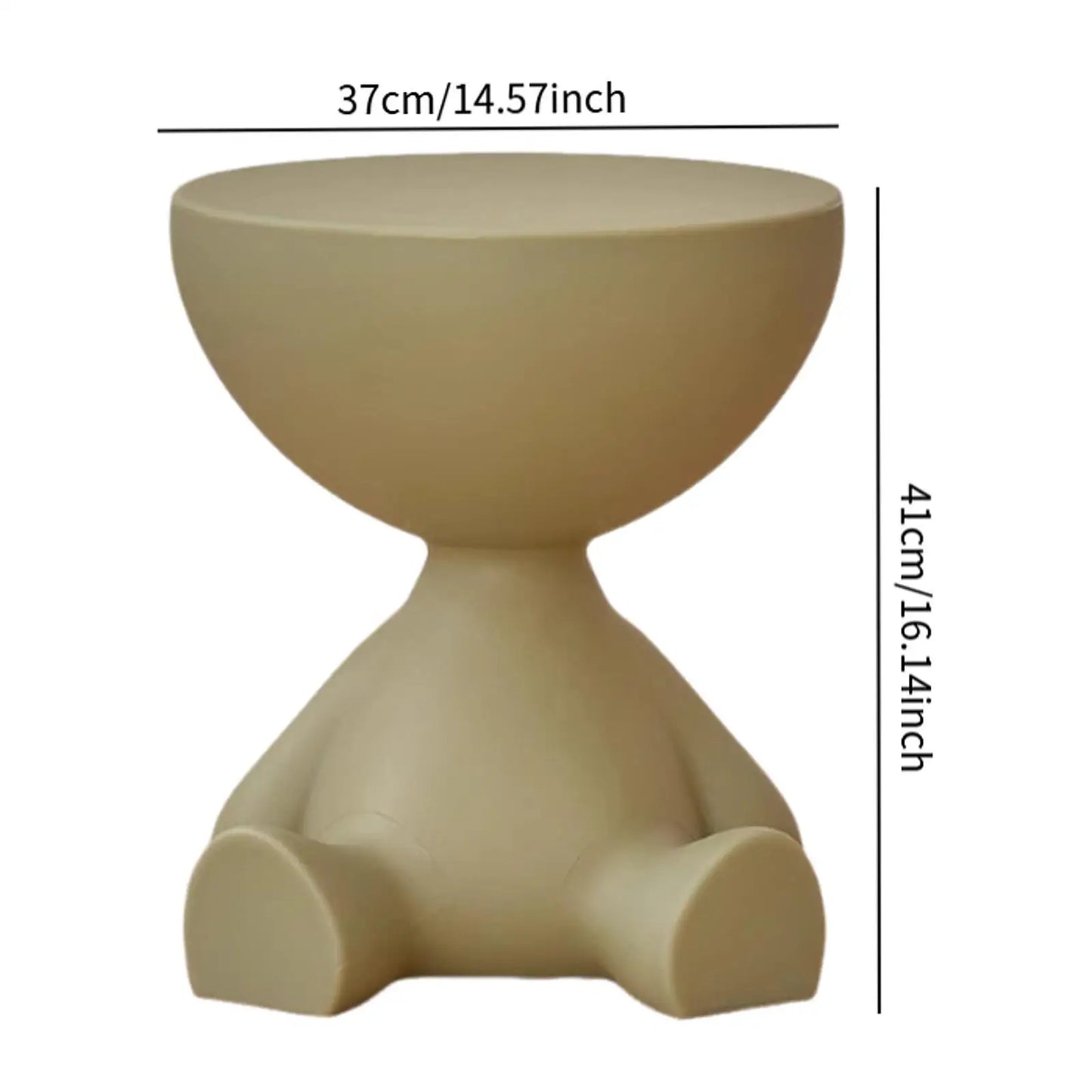 Table d’appoint créative à tête plate – Design moderne et fonctionnel