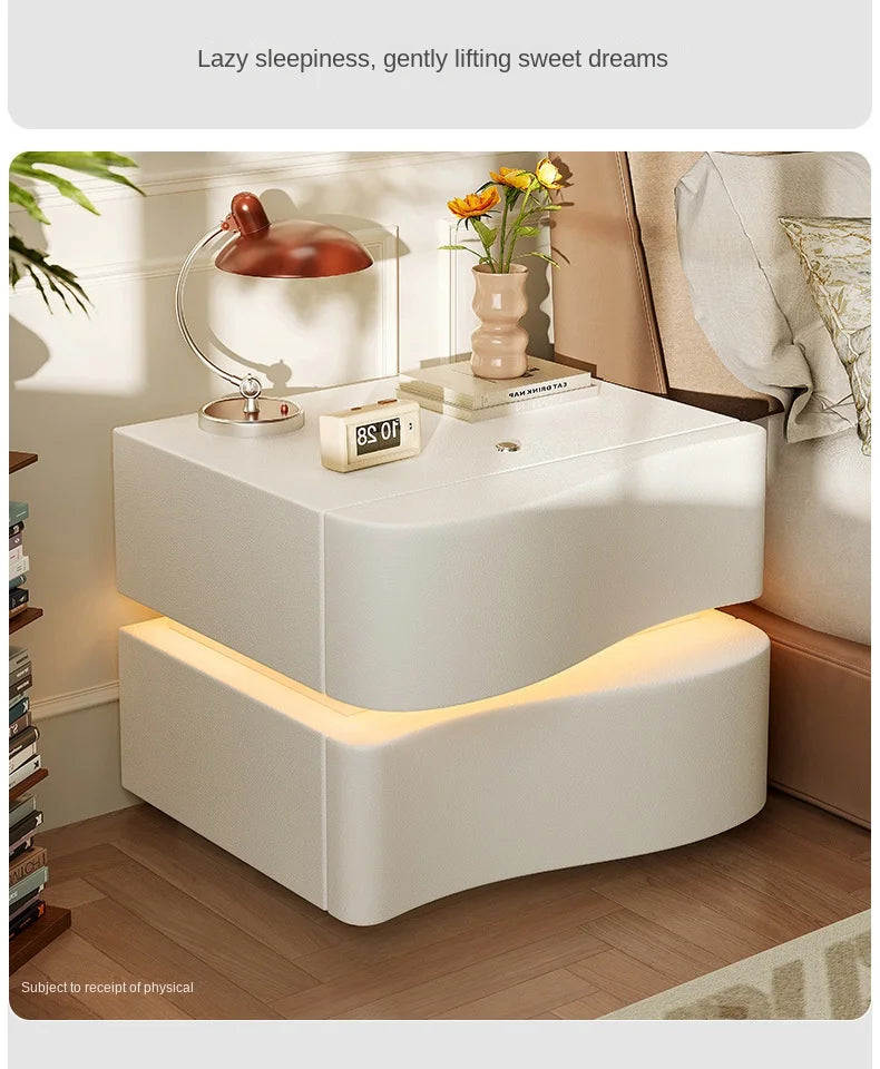 Table de chevet moderne et fonctionnelle LED