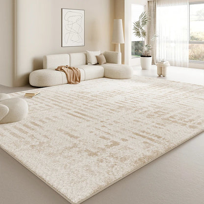 Tapis Rayé Minimaliste Crème tapis decoration interieur