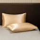 Parure de lit satinée unie – Luxe opulent pour une chambre royale