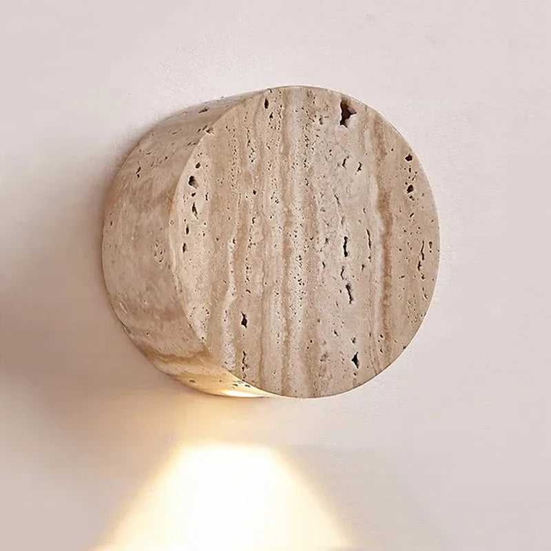 Applique murale style Wabi-Sabi en pierre naturelle – Design japonais raffiné