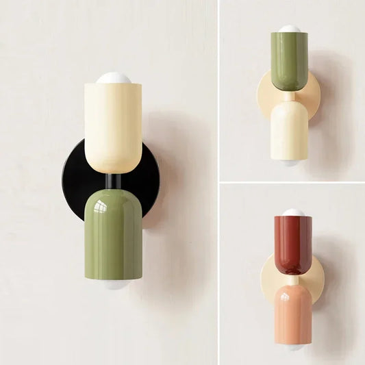 Applique de chevet colorée nordique - lampe nordique