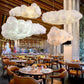 Lustre Nuage Flottant Suspension LED Design en Coton Spatial