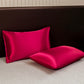 Parure de lit satinée unie – Luxe opulent pour une chambre royale