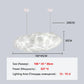 Lustre Nuage Flottant Suspension LED Design en Coton Spatial