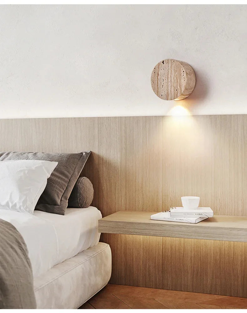 Applique murale style Wabi-Sabi en pierre naturelle – Design japonais raffiné