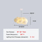 Lustre Nuage Flottant Suspension LED Design en Coton Spatial