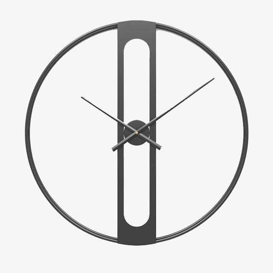 Horloge murale design rond en métal rétro 50cm Garden