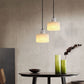 Plafonnier Pendante Scandinave en Marbre Blanc - Design Minimaliste Élégant pour Salon, Chambre et Salle à Manger