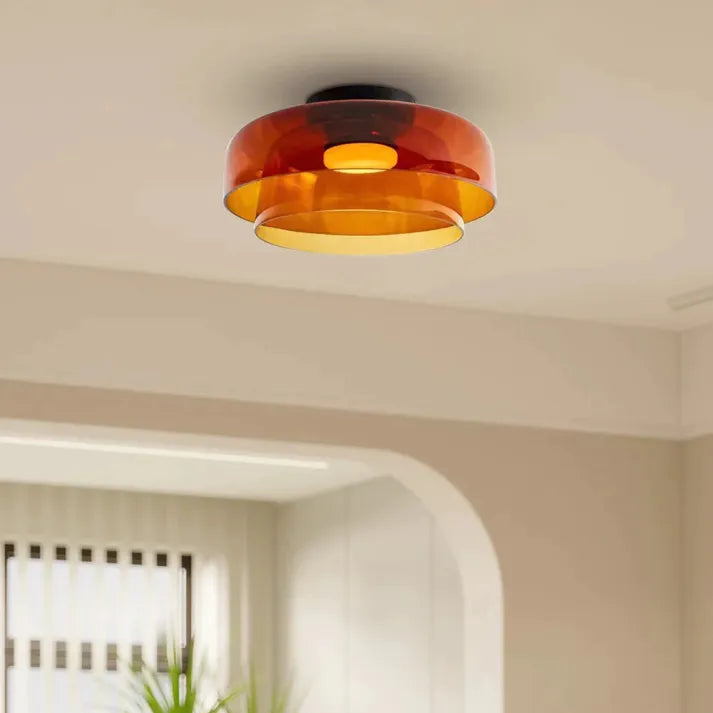 LuxeGlass - Lustre Médiéval de Plafond Luxe
