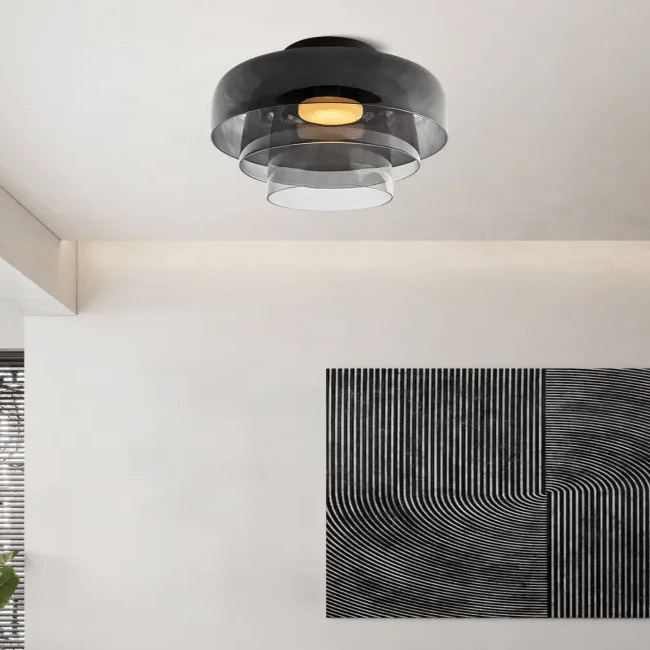 LuxeGlass - Lustre Médiéval de Plafond Luxe
