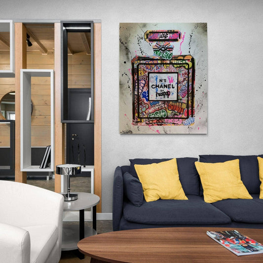 Tableau Fashion N°5 Chanel Graffiti